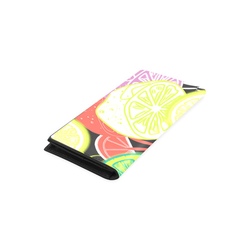 Loudly Lime Women's Leather Wallet (Model 1611)