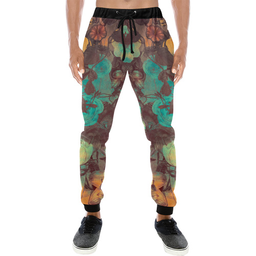 flowers Men's All Over Print Sweatpants (Model L11)