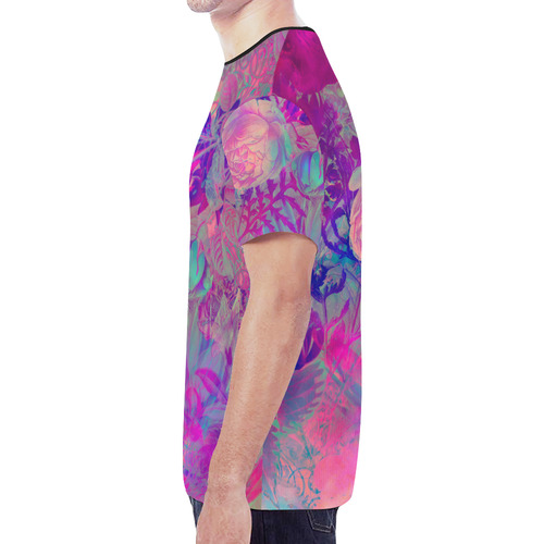 flora 6 New All Over Print T-shirt for Men (Model T45)