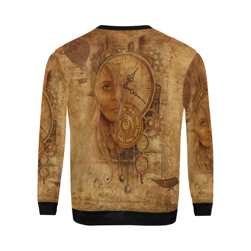 A Time Travel Of STEAMPUNK 1 All Over Print Crewneck Sweatshirt for Men/Large (Model H18)