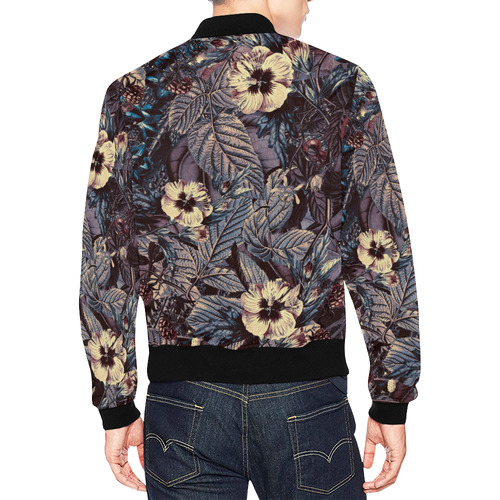 flowers 9 All Over Print Bomber Jacket for Men (Model H19)