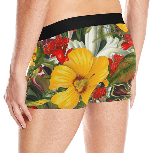 flora 1 Men's All Over Print Boxer Briefs (Model L10)