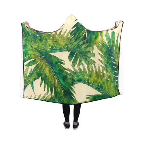 palms Hooded Blanket 50''x40''
