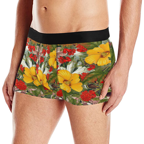 flora 1 Men's All Over Print Boxer Briefs (Model L10)