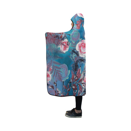 flowers 4 Hooded Blanket 50''x40''