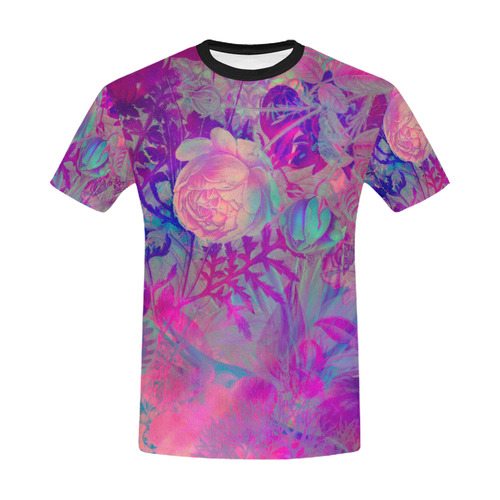 flora 6 All Over Print T-Shirt for Men/Large Size (USA Size) Model T40)