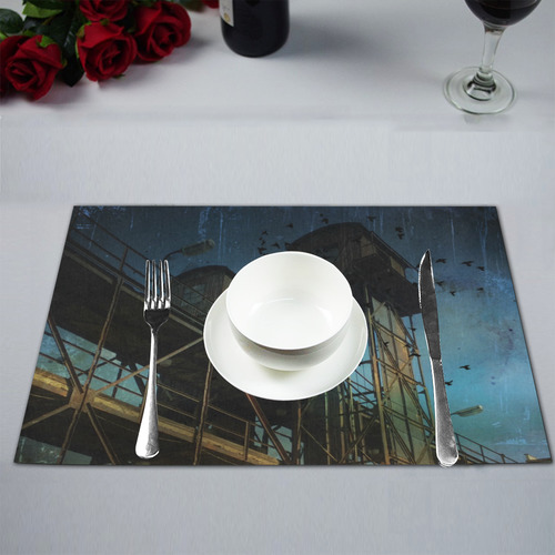 Urban retro photo Placemat 12’’ x 18’’ (Set of 4)