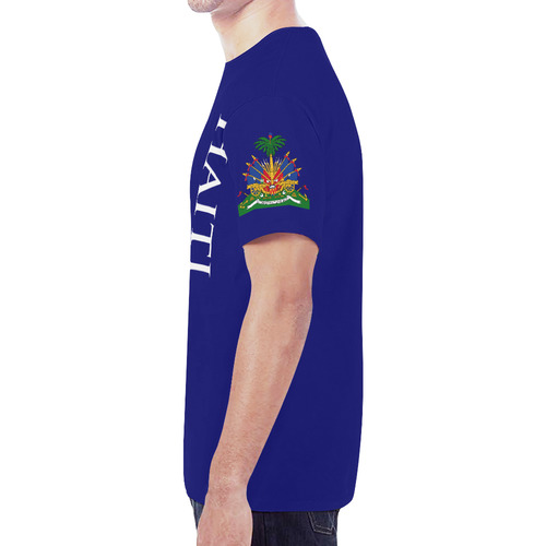 Haiti Men's Classic Flag Tee 2.0 (Blue) New All Over Print T-shirt for Men (Model T45)