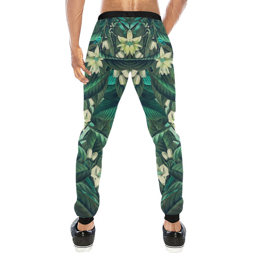 flowers Men's All Over Print Sweatpants (Model L11)