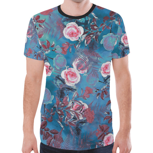 flowers 4 New All Over Print T-shirt for Men (Model T45)