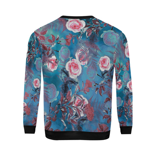 flowers 4 All Over Print Crewneck Sweatshirt for Men/Large (Model H18)