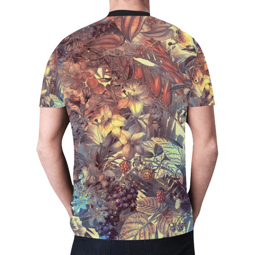 flowers New All Over Print T-shirt for Men (Model T45)