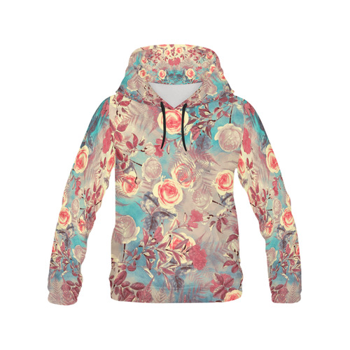 flowers 8 All Over Print Hoodie for Men/Large Size (USA Size) (Model H13)