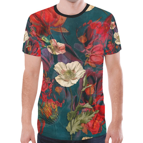 flora 3 New All Over Print T-shirt for Men (Model T45)