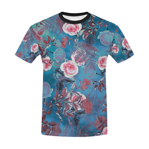 flowers 4 All Over Print T-Shirt for Men/Large Size (USA Size) Model T40)