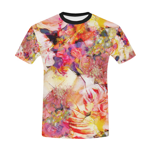 flora 5 All Over Print T-Shirt for Men/Large Size (USA Size) Model T40)