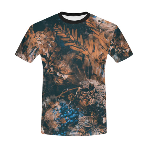 flowers All Over Print T-Shirt for Men/Large Size (USA Size) Model T40)