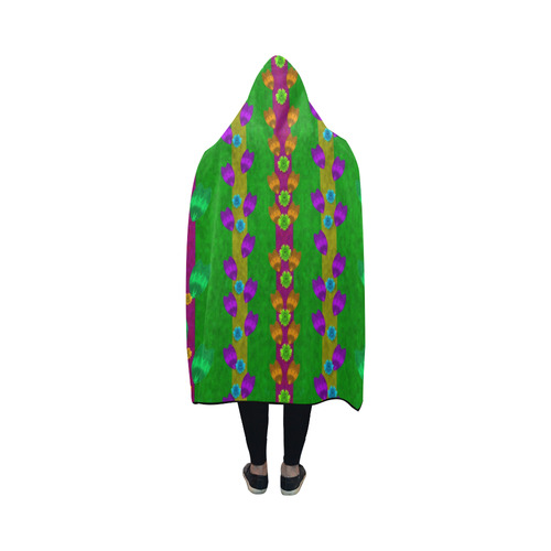roses climbing to the sun with grace and honor Hooded Blanket 50''x40''