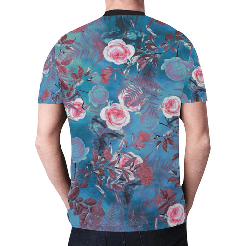 flowers 4 New All Over Print T-shirt for Men (Model T45)