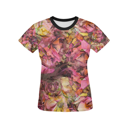 flora 2 All Over Print T-shirt for Women/Large Size (USA Size) (Model T40)