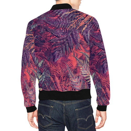 flowers All Over Print Bomber Jacket for Men (Model H19)