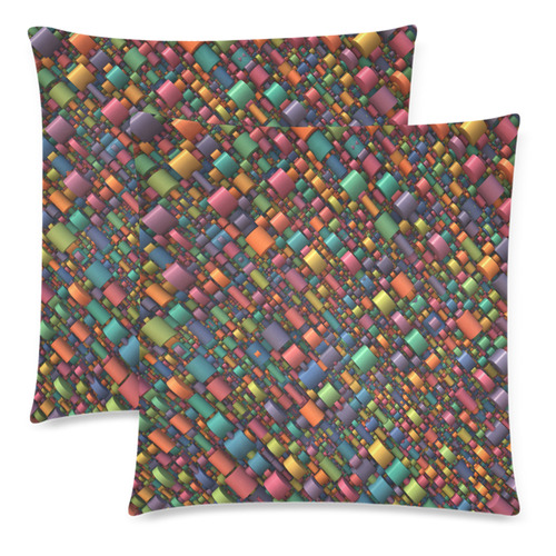 Traffic Custom Zippered Pillow Cases 18"x 18" (Twin Sides) (Set of 2)