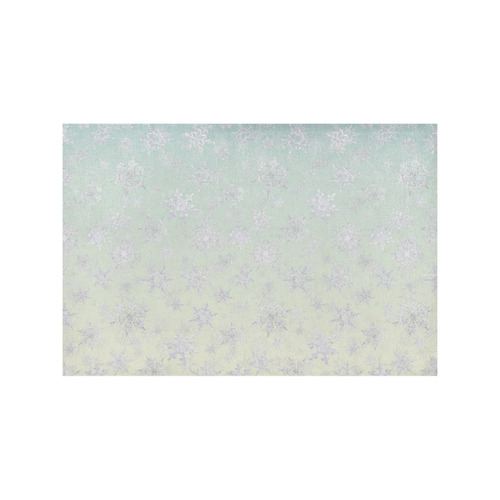 Frosty Day Snowflakes on Misty Sky Placemat 12’’ x 18’’ (Four Pieces)