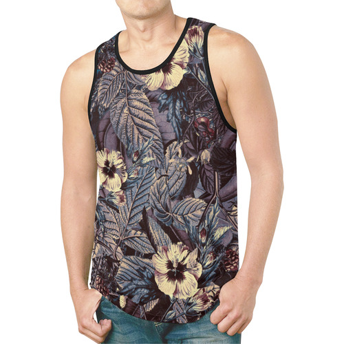 flowers 9 New All Over Print Tank Top for Men (Model T46)