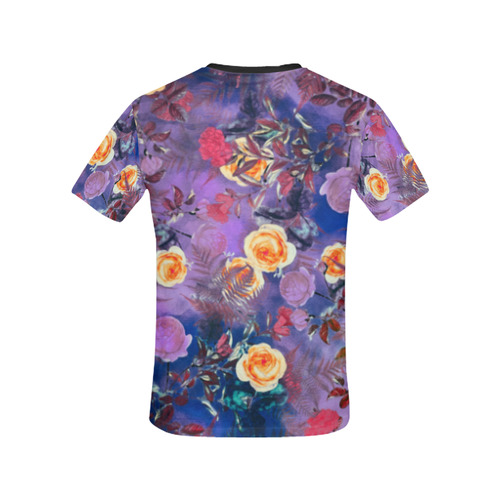 flowers 1 All Over Print T-shirt for Women/Large Size (USA Size) (Model T40)