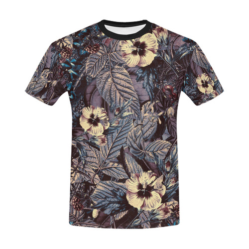 flowers 9 All Over Print T-Shirt for Men/Large Size (USA Size) Model T40)