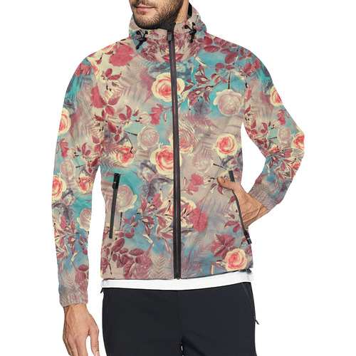 flowers 8 Unisex All Over Print Windbreaker (Model H23)