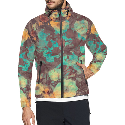 flowers Unisex All Over Print Windbreaker (Model H23)