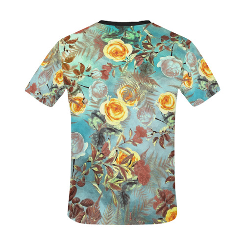 flowers 3 All Over Print T-Shirt for Men/Large Size (USA Size) Model T40)