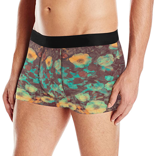 flowers Men's All Over Print Boxer Briefs (Model L10)