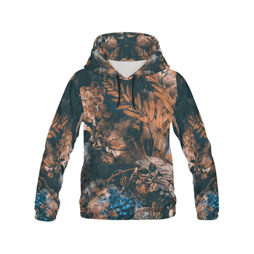 flowers All Over Print Hoodie for Men/Large Size (USA Size) (Model H13)