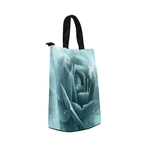 The blue rose Nylon Lunch Tote Bag (Model 1670)