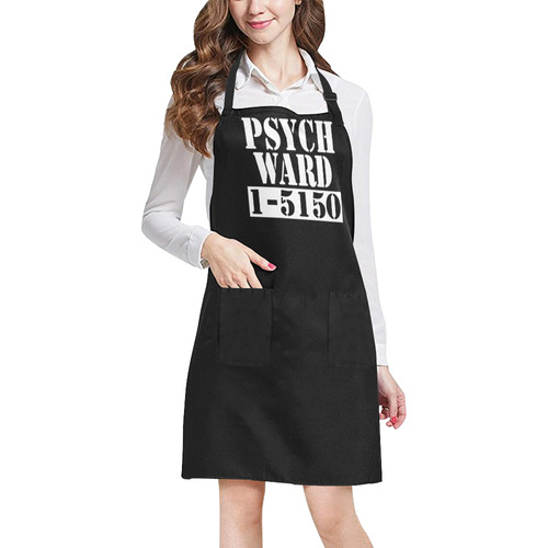 Halloween Costume Psych Ward All Over Print Apron