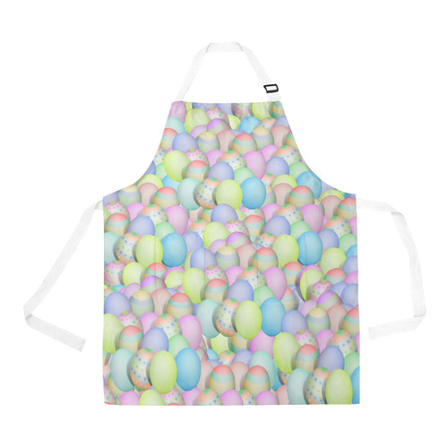 Pastel Colored Easter Eggs All Over Print Apron