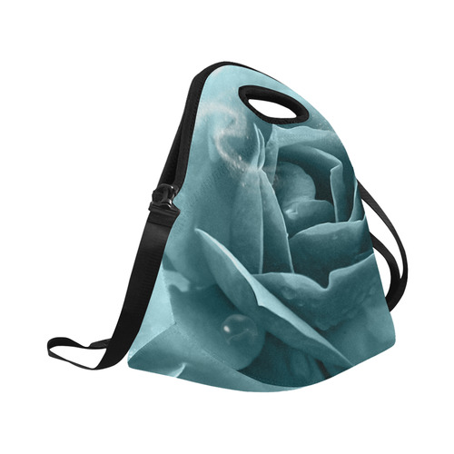 The blue rose Neoprene Lunch Bag/Large (Model 1669)