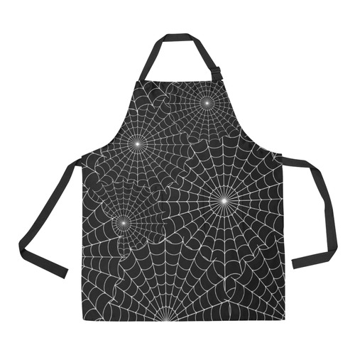 Halloween Spiderwebs All Over Print Apron