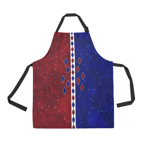 Sparkle Red and Blue Harlequin