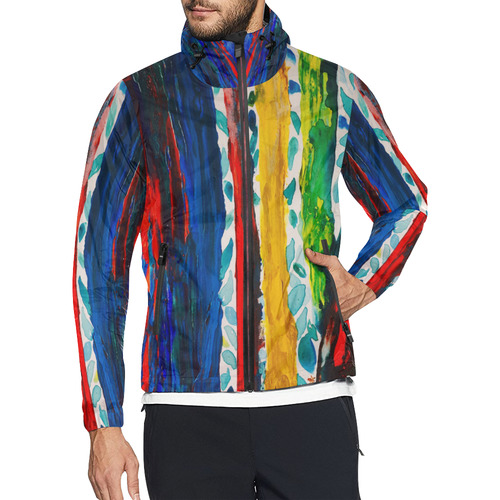 Rainbow Eucalyptus Graffiti artist tree Unisex All Over Print Windbreaker (Model H23)