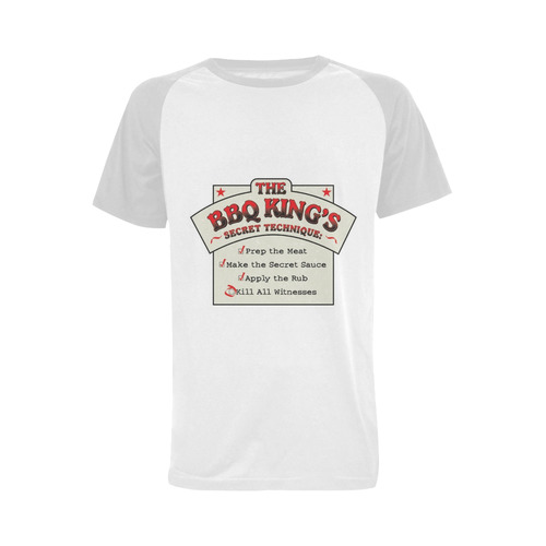 BBQ king Secrets Men's Raglan T-shirt Big Size (USA Size) (Model T11)