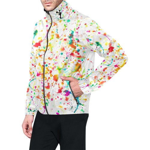 Sunday Splatter Unisex All Over Print Windbreaker (Model H23)