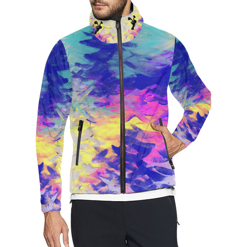 Neon Mimosa Unisex All Over Print Windbreaker (Model H23)