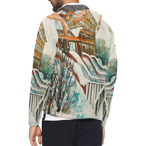 Brooklyn in a Snowstorm Unisex All Over Print Windbreaker (Model H23)