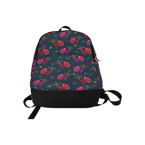 Cute Floral Birds Pattern Fabric Backpack for Adult (Model 1659)