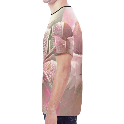 Beautiful soft roses New All Over Print T-shirt for Men (Model T45)