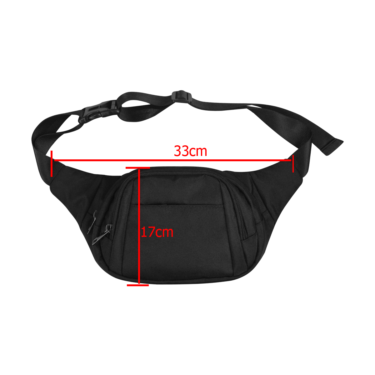 Black and Red Casino Poker Card Shapes Fanny Pack/Small (Model 1677 ...