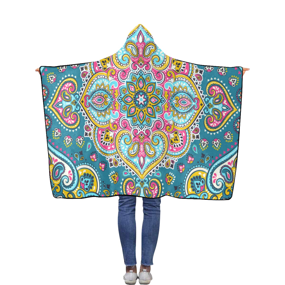 Flannel Hooded Blanket 50''x60''